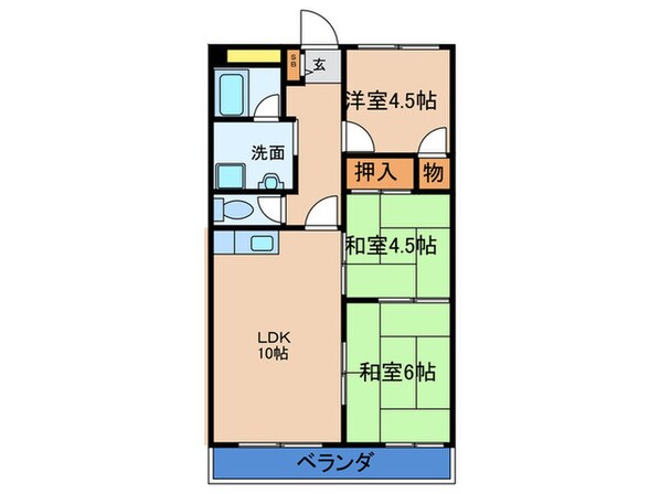 ハイツサンコ－の物件間取画像